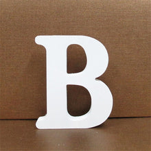 Load image into Gallery viewer, 1pc 10CMX10CM White Wooden Letter English Alphabet