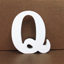 Load image into Gallery viewer, 1pc 10CMX10CM White Wooden Letter English Alphabet