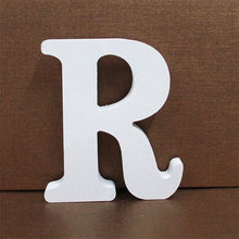 Load image into Gallery viewer, 1pc 10CMX10CM White Wooden Letter English Alphabet