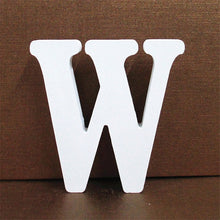 Load image into Gallery viewer, 1pc 10CMX10CM White Wooden Letter English Alphabet