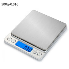 Load image into Gallery viewer, 0.01/0.1g LCD Mini Digital Scales 500g/1/2/3kg