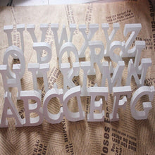 Load image into Gallery viewer, Wooden Letters White Alphabet