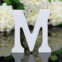 Load image into Gallery viewer, Wooden Letters White Alphabet