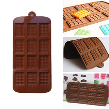 Load image into Gallery viewer, Silicone Mini Chocolate Block Bar Mold, Ice Tray, Cake Decorating, Jelly Candy Tool
