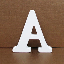 Load image into Gallery viewer, 1pc 10CMX10CM White Wooden Letter English Alphabet
