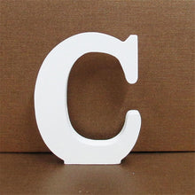 Load image into Gallery viewer, 1pc 10CMX10CM White Wooden Letter English Alphabet
