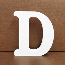 Load image into Gallery viewer, 1pc 10CMX10CM White Wooden Letter English Alphabet
