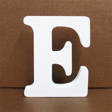 Load image into Gallery viewer, 1pc 10CMX10CM White Wooden Letter English Alphabet
