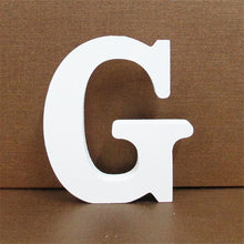 Load image into Gallery viewer, 1pc 10CMX10CM White Wooden Letter English Alphabet
