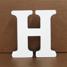 Load image into Gallery viewer, 1pc 10CMX10CM White Wooden Letter English Alphabet
