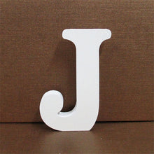 Load image into Gallery viewer, 1pc 10CMX10CM White Wooden Letter English Alphabet
