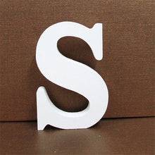 Load image into Gallery viewer, 1pc 10CMX10CM White Wooden Letter English Alphabet
