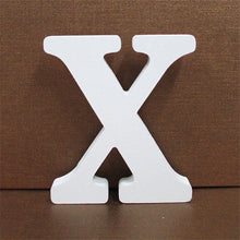 Load image into Gallery viewer, 1pc 10CMX10CM White Wooden Letter English Alphabet
