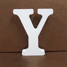 Load image into Gallery viewer, 1pc 10CMX10CM White Wooden Letter English Alphabet
