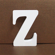 Load image into Gallery viewer, 1pc 10CMX10CM White Wooden Letter English Alphabet
