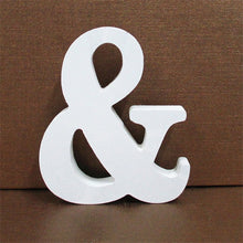 Load image into Gallery viewer, 1pc 10CMX10CM White Wooden Letter English Alphabet
