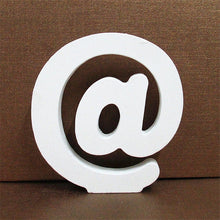 Load image into Gallery viewer, 1pc 10CMX10CM White Wooden Letter English Alphabet
