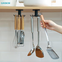 Load image into Gallery viewer, Kitchen hook organizer. Bathroom hanger. Wall dish drying rack holder for lid cooking accessories. Variety of colours and types.
