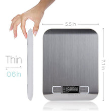 Load image into Gallery viewer, 5/10kg Household Kitchen Scale Slim LCD
