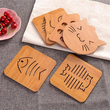 Load image into Gallery viewer, Wood Coasters Bamboo, Pot Mat, Bowl Mat, Insulation Pad
