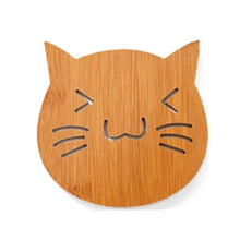 Load image into Gallery viewer, Wood Coasters Bamboo, Pot Mat, Bowl Mat, Insulation Pad
