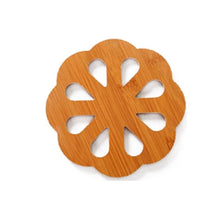 Load image into Gallery viewer, Wood Coasters Bamboo, Pot Mat, Bowl Mat, Insulation Pad
