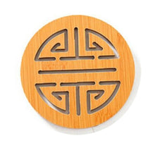 Load image into Gallery viewer, Wood Coasters Bamboo, Pot Mat, Bowl Mat, Insulation Pad
