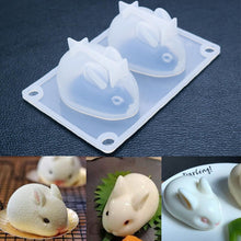 Load image into Gallery viewer, 3D Easter Bunny Mold High Flexible Silicone Mousse Dessert Jelly Baking Candy Chocolate Ice Cream Mould Kitchen Bakeware Tools
