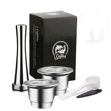 Load image into Gallery viewer, ICafilas SVIP Stainless Steel Coffee Capsule For Nespresso, Refillable Crema Espress Reusable Filter Pods
