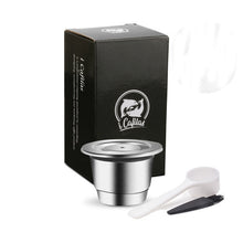 Load image into Gallery viewer, ICafilas SVIP Stainless Steel Coffee Capsule For Nespresso, Refillable Crema Espress Reusable Filter Pods
