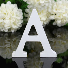 Load image into Gallery viewer, 1pc Freestanding Wooden Letters White Alphabet
