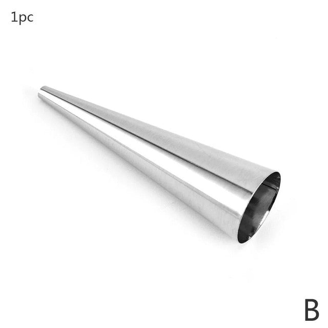 1Pc Stainless Steel Pastry Cream Horn