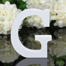 Load image into Gallery viewer, White Wooden Letters Free Standing
