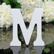 Load image into Gallery viewer, White Wooden Letters Free Standing
